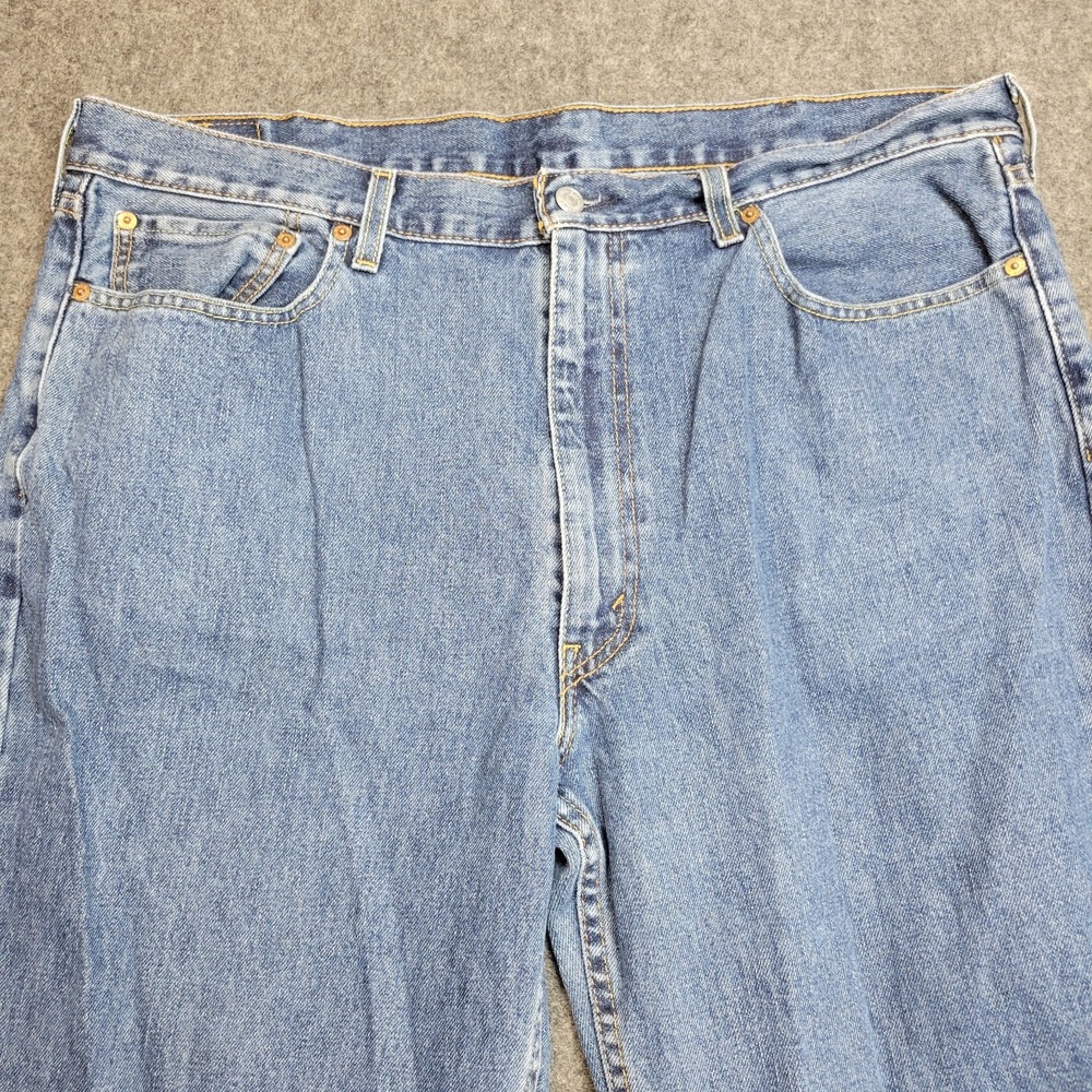 Levis 550 Jeans Mens 40x36 Blue Red Tab Americana Straight Leg Streetwear Dad - Picture 4 of 13